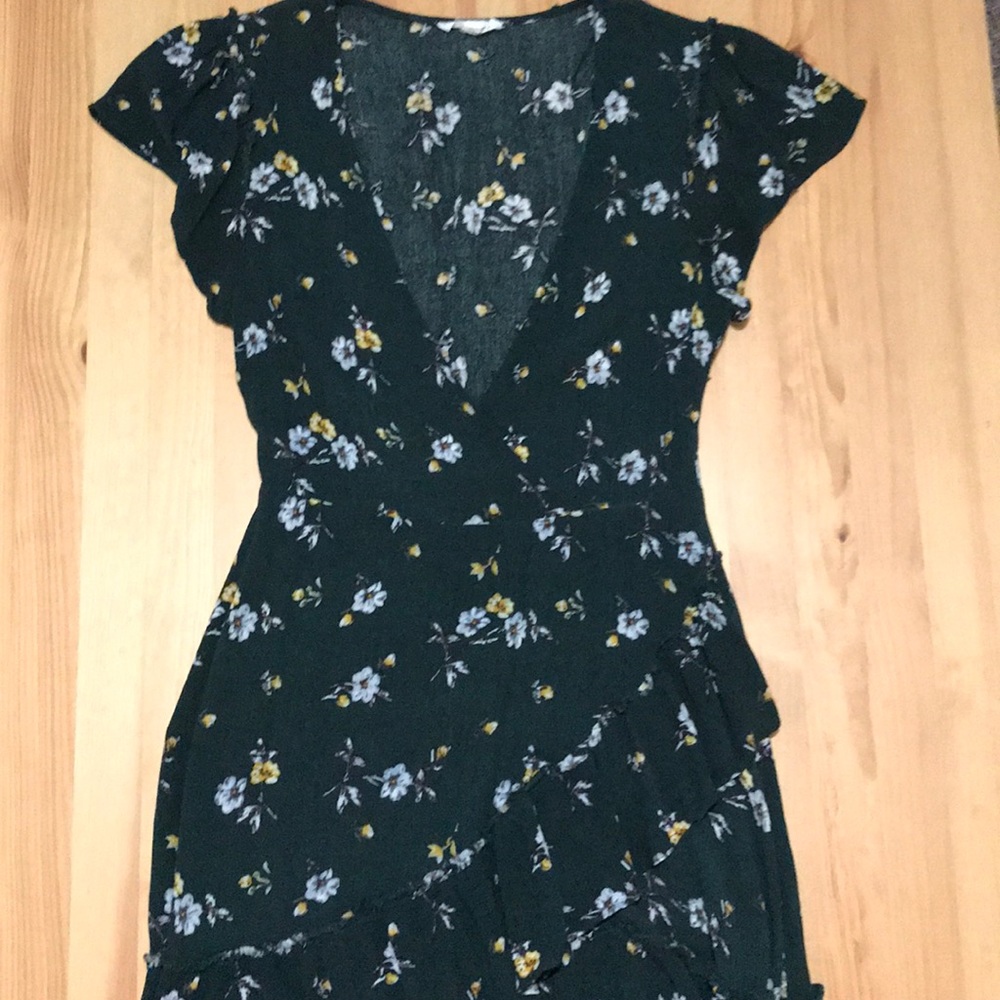 Floral wrap dress